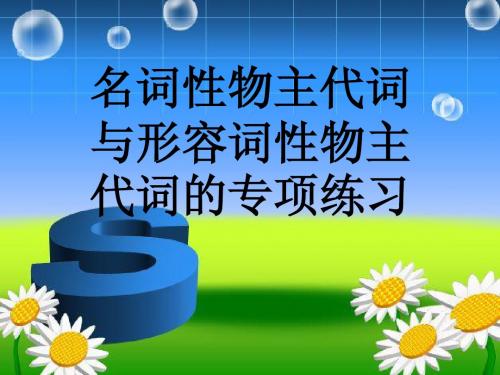 6A形容词性和名词性物主代词专项练习