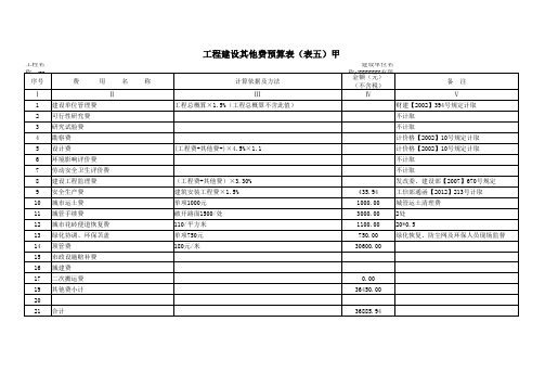 451定额通信预算模板【新定额】