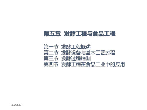 食品生物技术--发酵工程