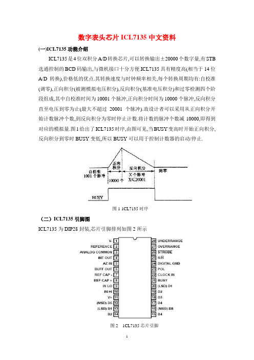 数字表头芯片ICL7135中文资料