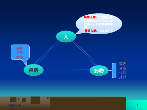 特殊人群里合理用药