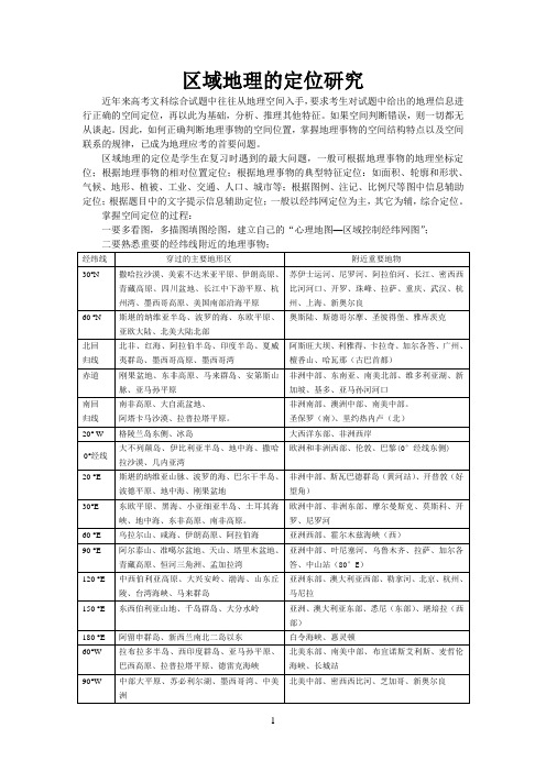 世界地理区域定位高精晰图(地理学习必备)