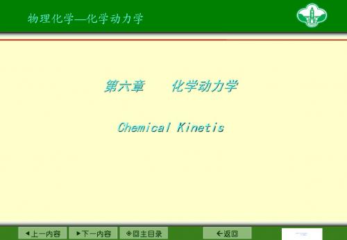 物理化学—化学动力学