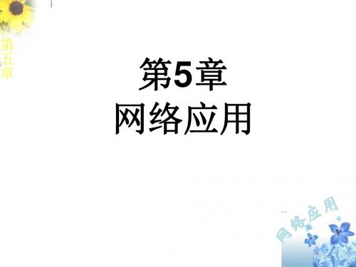 中职教育 计算机课程-第五章第一节 局域网应用