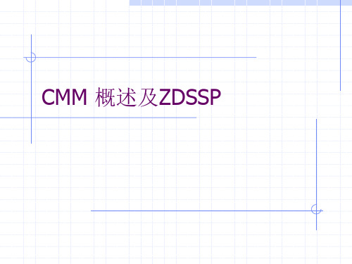 CMM概述及ZDSSP