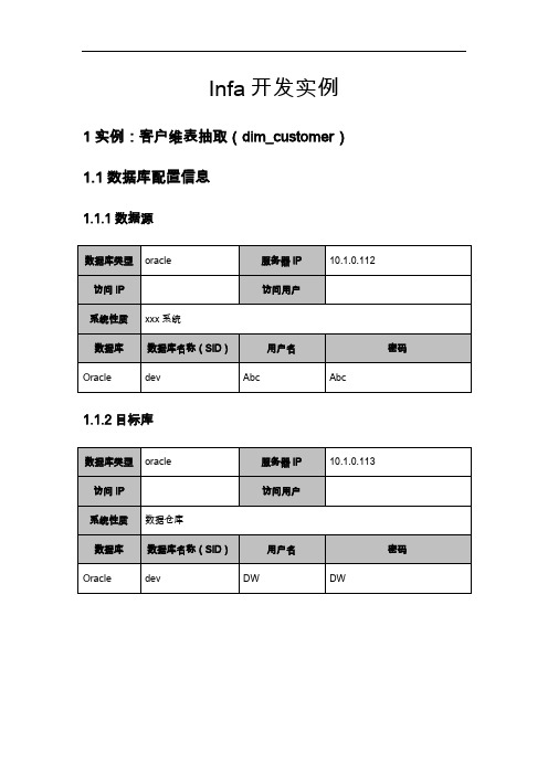 InformaticaPowercenter基础开发实例