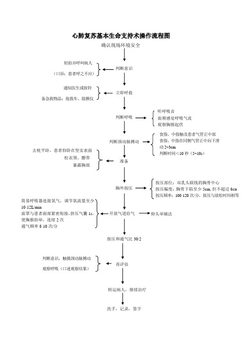 心肺复苏操作流程及评分标准(1)