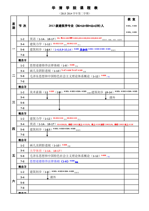 建筑系10-13级