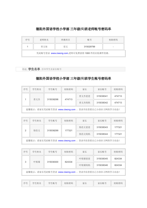 安全知识竞赛学生账号