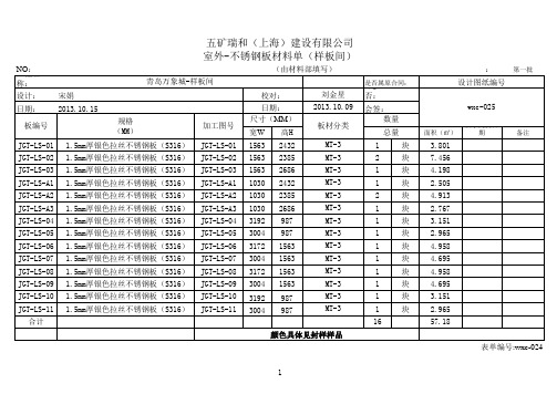 0930-样板间-室外1.5mm厚拉丝不锈钢板