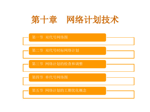 建筑施工_网络计划技术