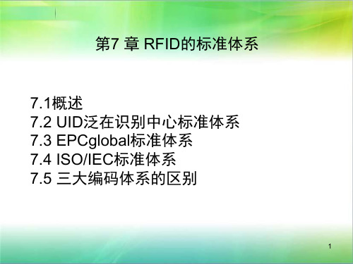 RFID的标准体系