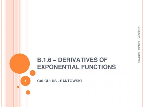 B16 – Derivatives of exponential functions：B16–指数函数求导