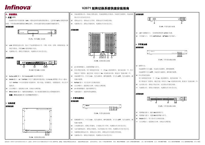 V2071快速安装操作指南