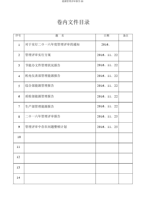 能源管理评审报告(3)