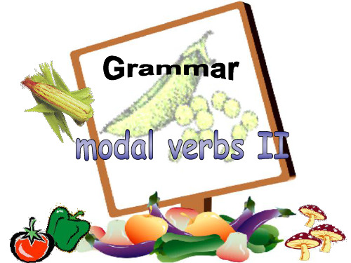 【人教版】高一英语必修三Unit 2 《Healthy Eating  Grammar》情态动词公开课(26张PPT)