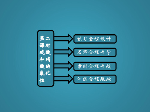 高中化学人教必修一课件第四章第四节第二课时《硫酸和硝酸的氧化性》