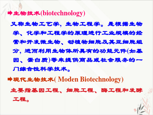 重组DNA技术及基因工程药物PPT.