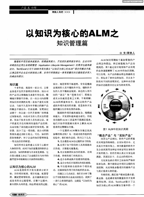 以知识为核心的ALM之知识管理篇