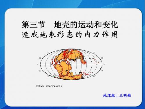 中图版高中地理必修一2.3《地壳的运动和变化-造成地表形态变化的内力作用》课件(共35张PPT)