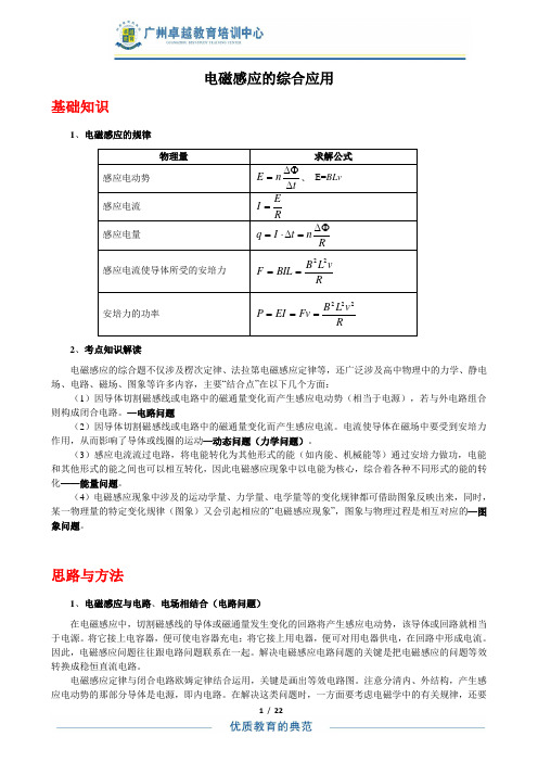 电磁感应的综合应用