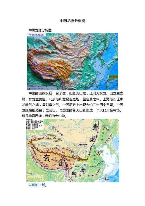 中国龙脉分析图