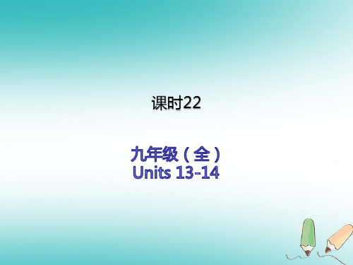 人教版2019年中考英语复习课时22九全Units13_14课件