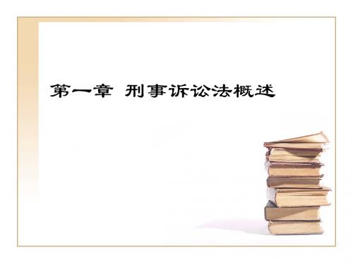 第一章 刑事诉讼法