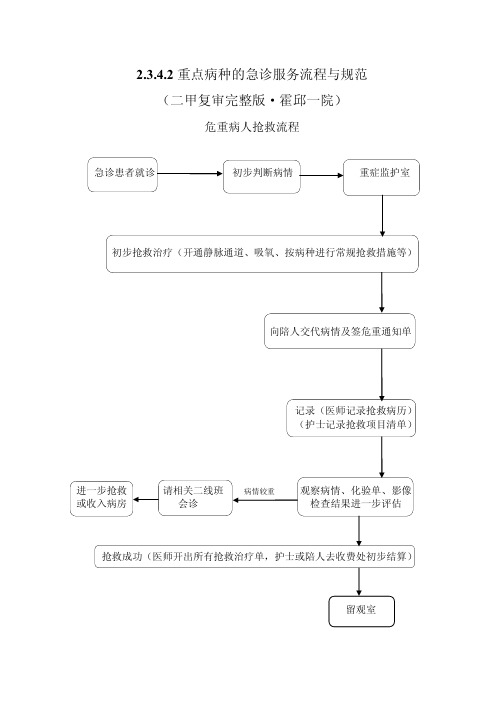 2 3 4 2重点病种急诊服务流程与规范(二甲复审完整版) PDF