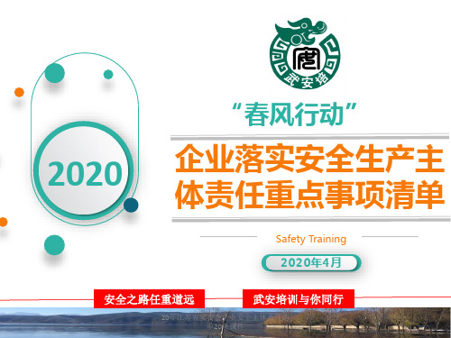 20年江苏省安委会企业安全主体责任清单20条课件