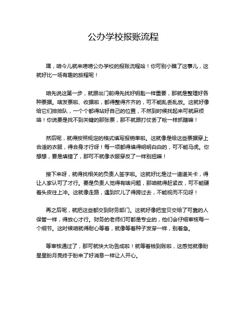 公办学校报账流程