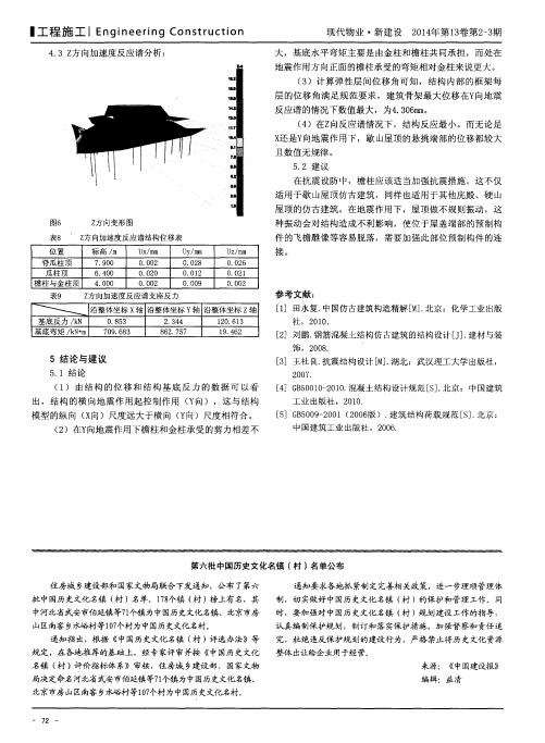 第六批中国历史文化名镇(村)名单公布