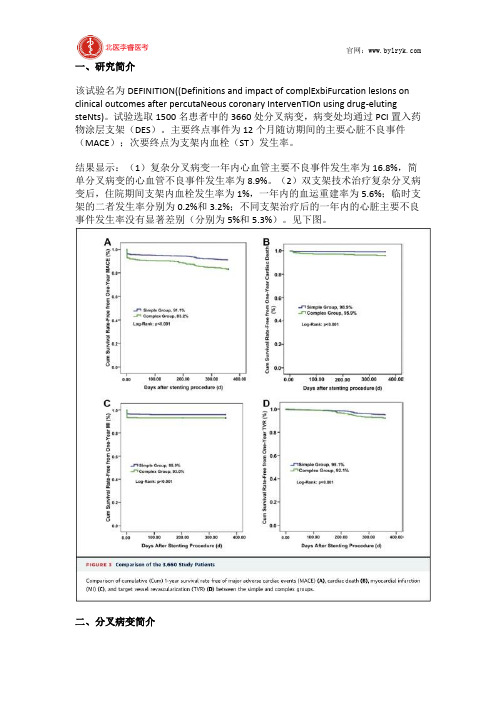 冠脉分叉病变越复杂 PCI患者预后越差