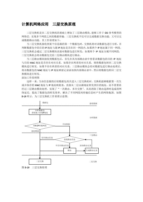 计算机网络应用  三层交换原理