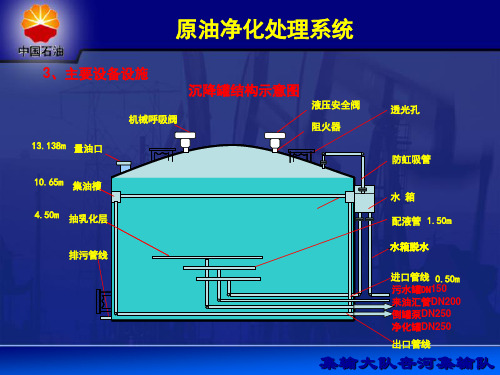 原油处理站沉降罐结构及原理