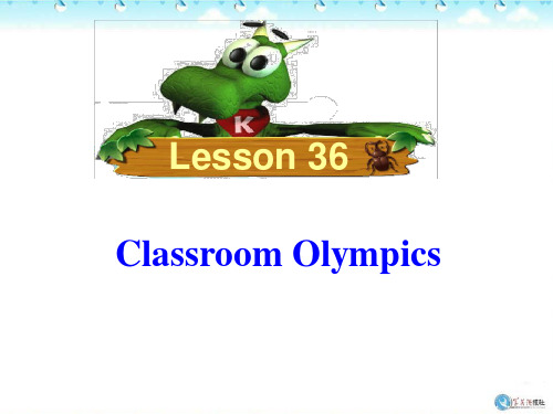 冀教版八年级下lesson36Classroom Olympics