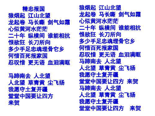 高中语文边塞战争诗四首ppt11 粤教版最新优选公开课件