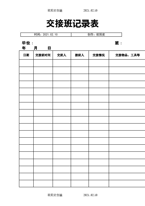 物业管理工程部全套表格之欧阳史创编