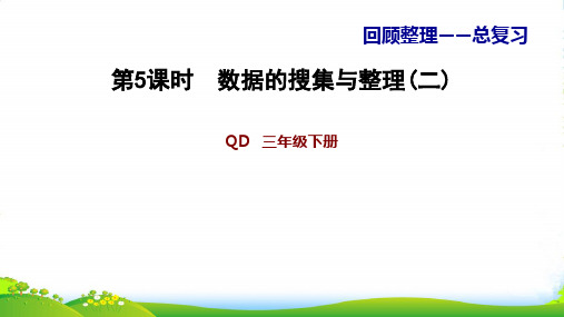 青岛版三年级下册数学习题课件5.数据的搜集与整理(二) (共10张PPT)