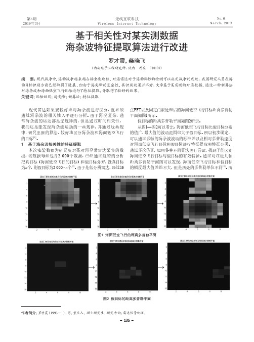 基于相关性对某实测数据海杂波特征提取算法进行改进