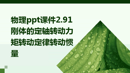 物理课件2.91刚体的定轴转动力矩转动定律转动惯量