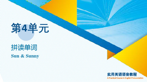 外研社2024教学课件-实用英语语音教程-4 拼读单词
