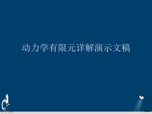 动力学有限元详解演示文稿