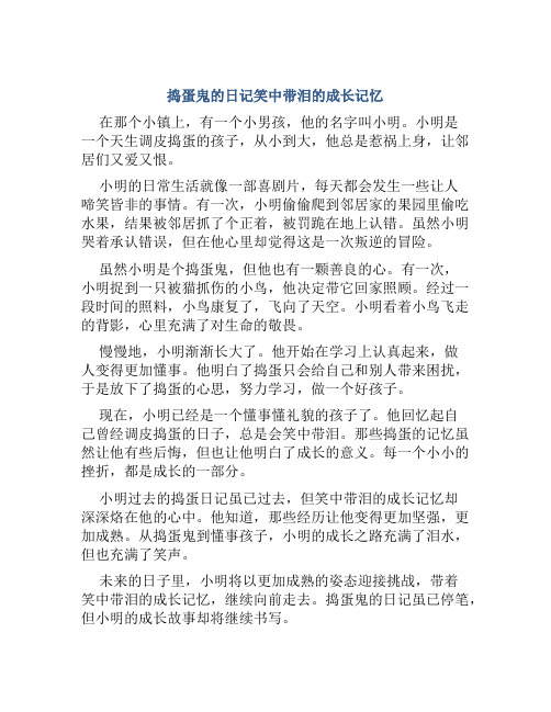 捣蛋鬼的日记笑中带泪的成长记忆 (2)