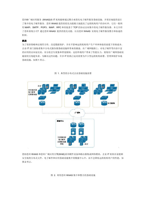 针对集中电子邮件服务的思科广域应用服务优化