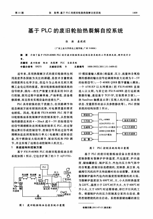 基于PLC的废旧轮胎热裂解自控系统