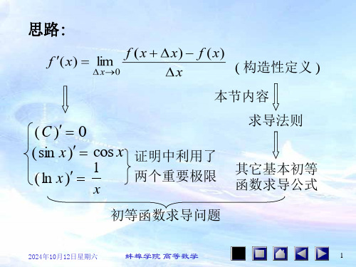 求导法则经济数学赵树嫄