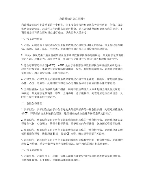 急诊科知识点总结图书