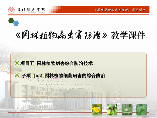 5.2园林植物细菌病害的综合防治.