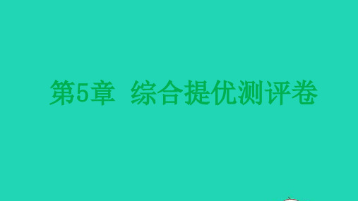 九年级化学上册第5章金属的冶炼与利用综合提优测评卷课件沪教版